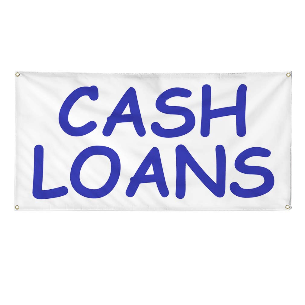 Premium Vinyl Banner - 48x96 Inches, Weatherproof & Durable for Outdoor Use - Ideal for Business, Yard Signs, Cash Loans & Industrial Advertising - Includes 8 Rustproof Grommets (Multiple Sizes Available) - Perfect for Storefronts, Events & Construction Sites
