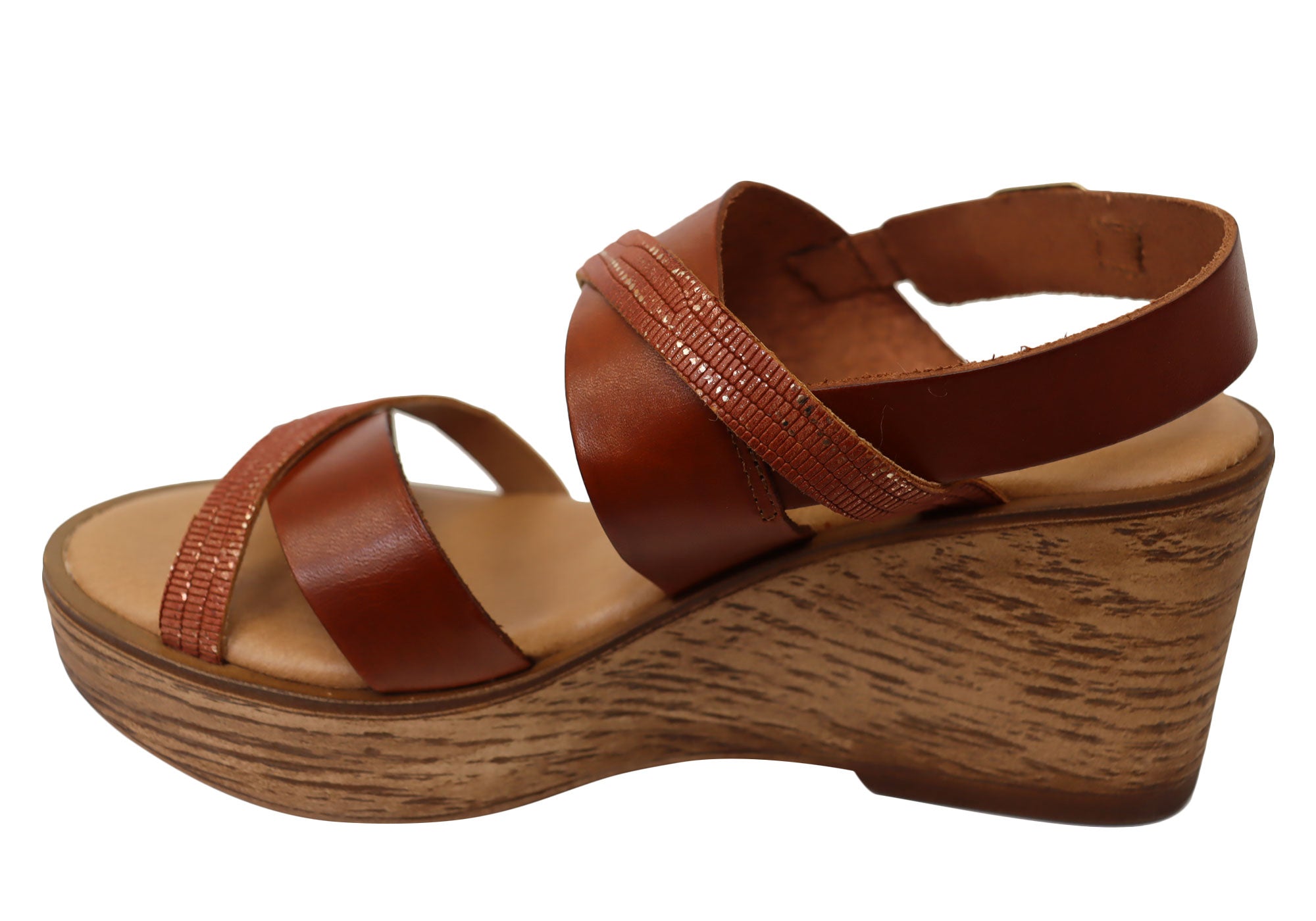 Lola Canales Brooke Women's Spanish Leather Wedge Sandals - Comfortable & Stylish for Summer, Beach, and Casual Outings