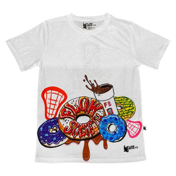 Youth & Adult Donut Flow Graphic T-Shirt - Soft Cotton Casual Tee for Men and Women - Perfect for Streetwear, Gifts, and Everyday Fashion