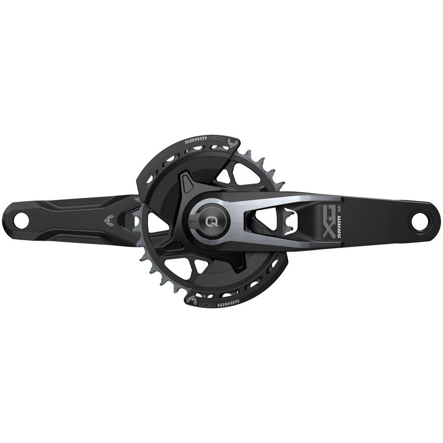 SRAM X0 Eagle T-Type AXS Power Meter Wide Crankset - 165mm, 12-Speed, 32T Chainring, Direct Mount, 2 Guards, PM DUB Spindle, Black - Perfect for Mountain Biking and High-Performance Cycling