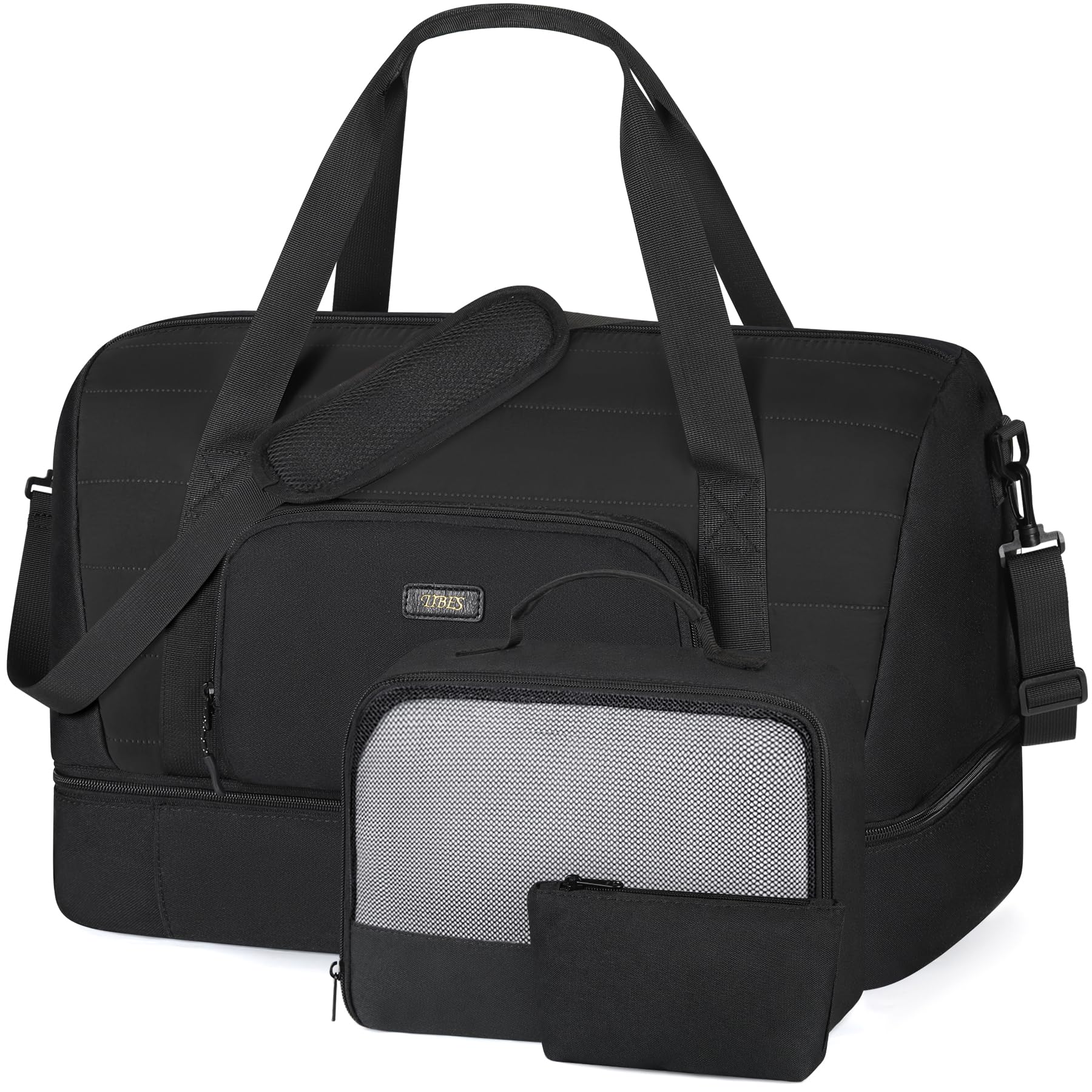 Stylish Women's Travel Weekender Bag with Shoe Compartment - 21