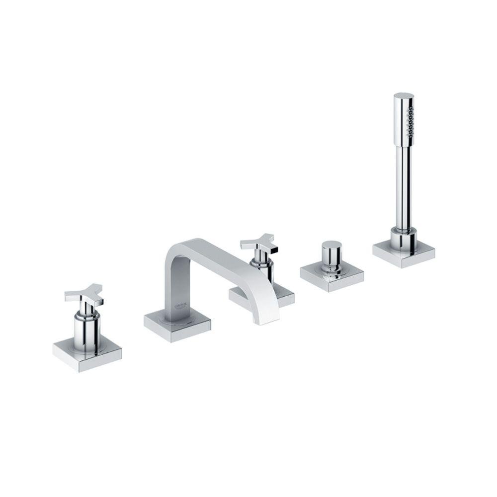 Allure Roman Tub Filler with Personal Hand Shower - Luxury Bathroom Faucet for Spa-Like Experience | Perfect for Master Bathrooms & Relaxing Soaks