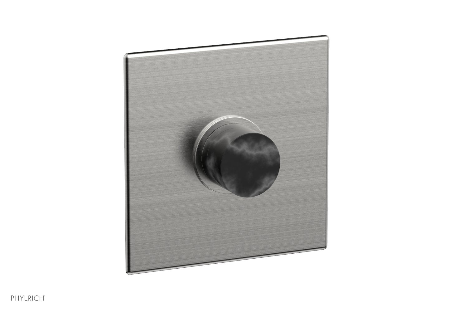 BASIC II Pressure Balance Square Shower Plate with Black Marble Handle Trim 4 186 - Modern Bathroom Upgrade for Luxurious Shower Experience