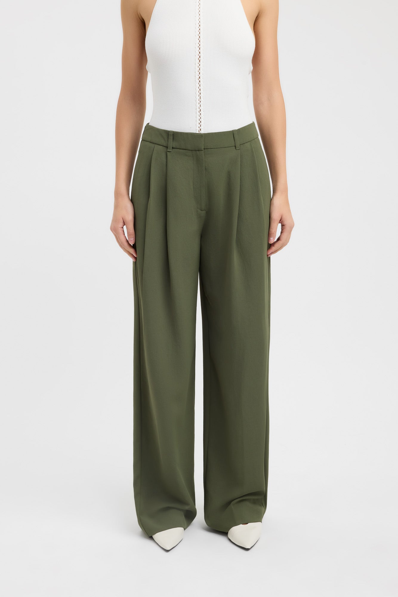 Opal Adjustable Women's Pants - High Waist Stretchy Trousers for Work, Travel & Casual Wear | Comfortable & Stylish Office Pants
