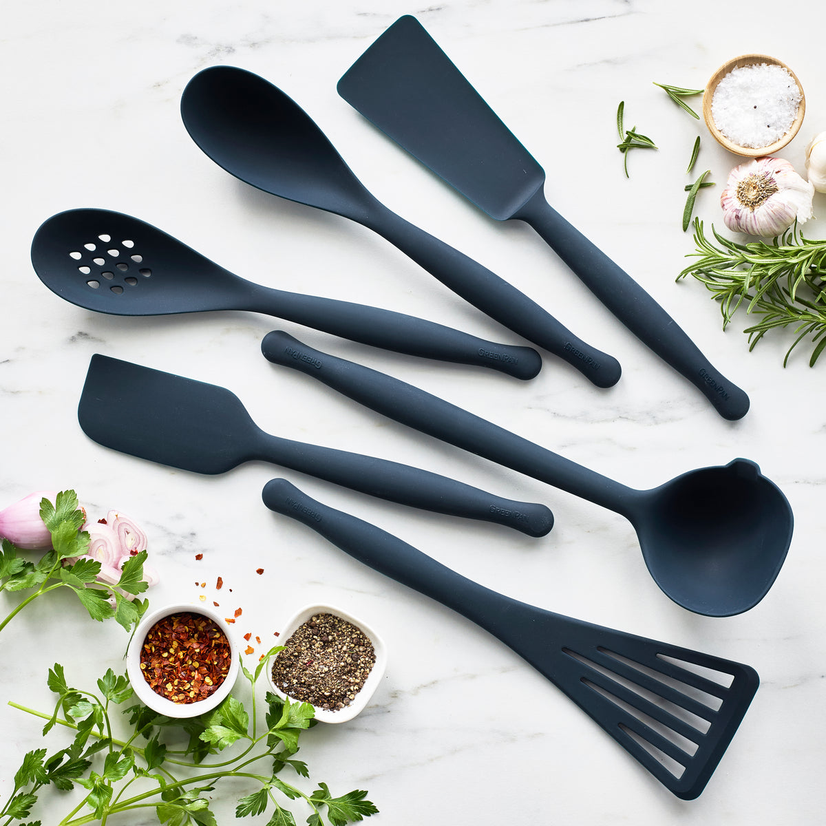 Premium Silicone Locking Pasta Tongs - Non-Slip Kitchen Utensil for Cooking, Serving & Salad Tossing | Oxford Blue | Perfect for Pasta Lovers & Home Chefs