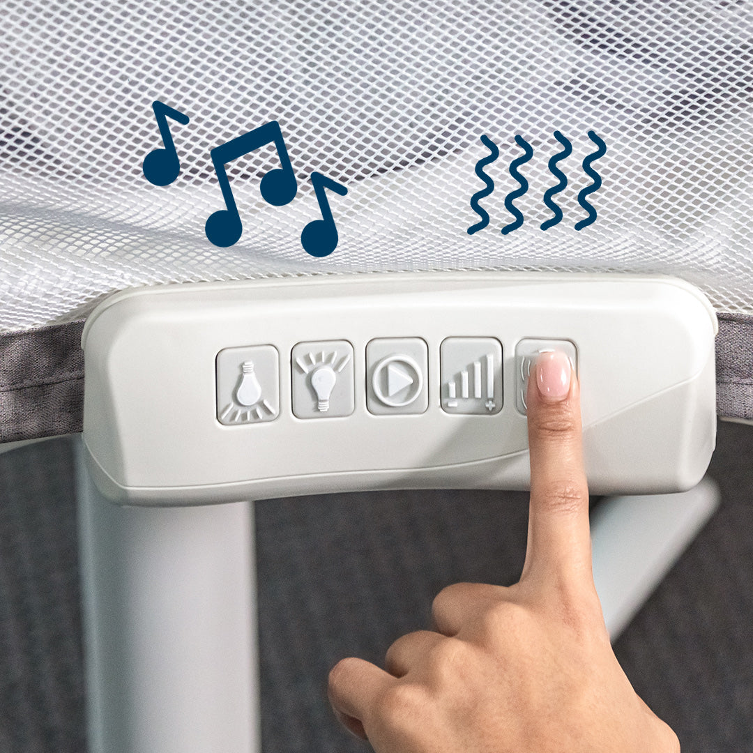 Halo BassiNest Luxe Series Vibrating Baby Bassinet - Premium Portable Crib for Newborns & Infants - Perfect for Nursery, Bedroom & Travel Use