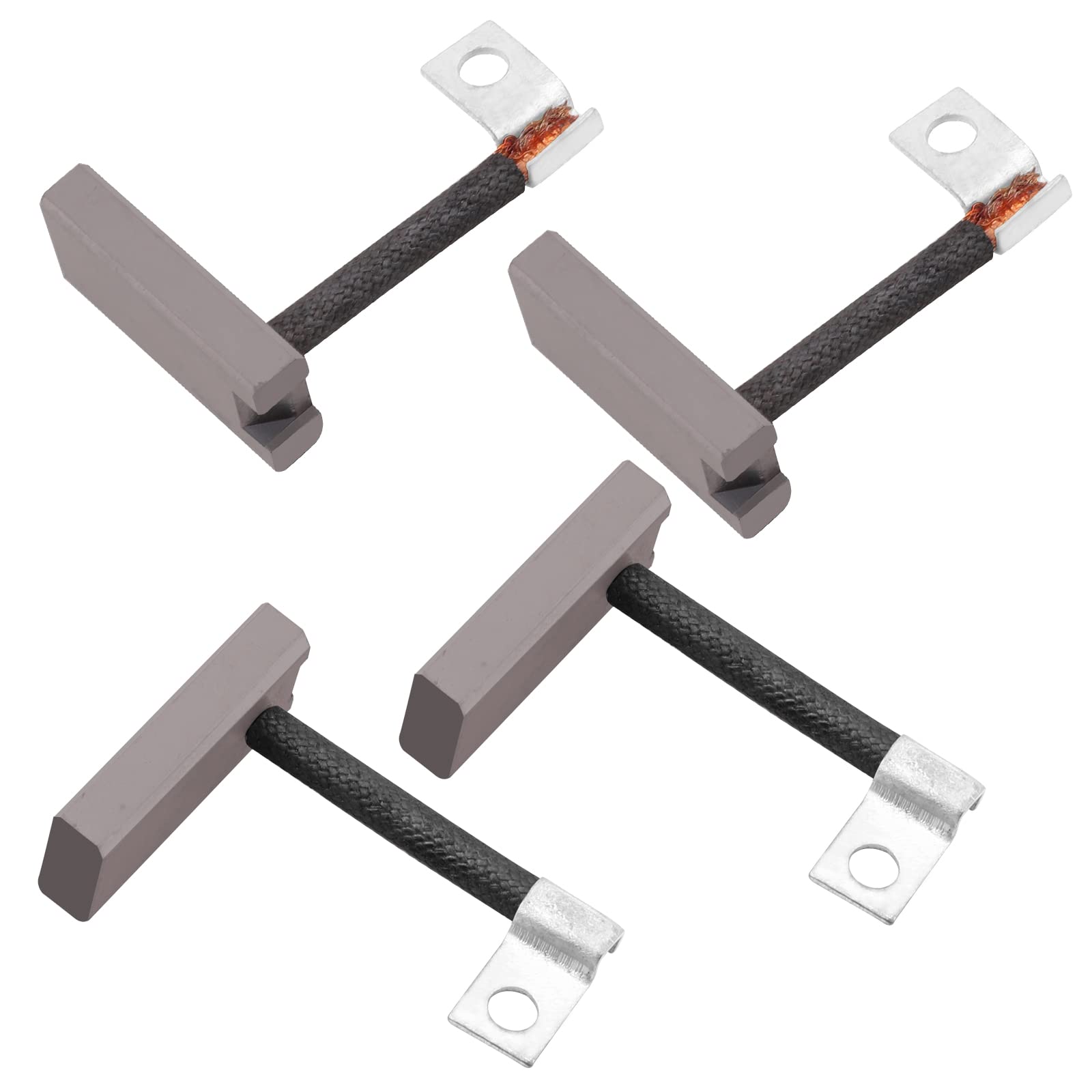 Roykaw Golf Cart Starter Generator Brushes Set - Compatible with EZGO Gas (1978+), Club Car Gas (1984+), Yamaha Gas (G1-G29) - Replaces OEM #26658G01, 30443-77, JF2-81111-00-00 - Perfect for Golf Cart Maintenance & Repair