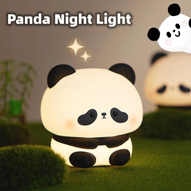 Cute Panda LED Night Light for Kids - Soft Glow Nursery Lamp, Bedroom Decor, Baby Gift Idea - Perfect for Bedtime, Nursery, Kids Room & Relaxation