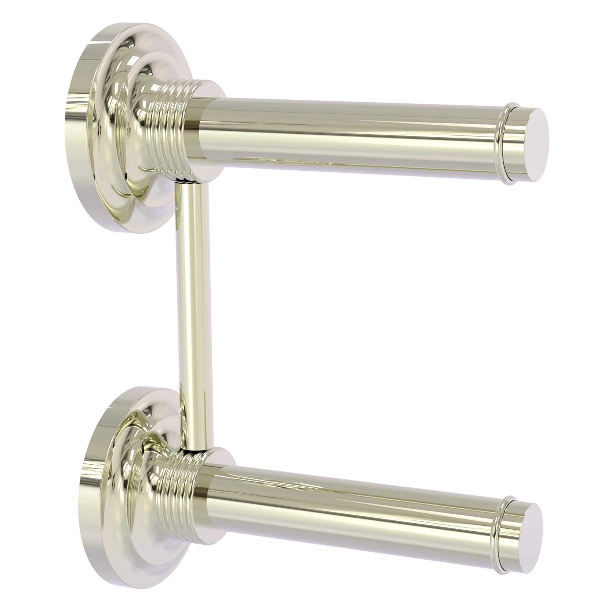 Allied Brass QN-24-RR-2 Que Collection 2 Reserve Roll Toilet Paper Holder - Polished Nickel Finish - Modern Bathroom Accessory for Home & Commercial Use