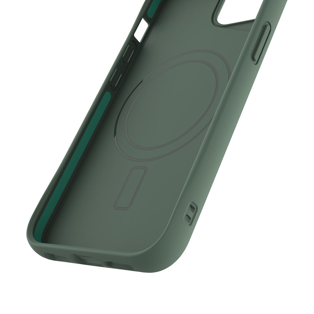 MagSafe® Compatible Sage Green iPhone Case for iPhone 14/13/12 Pro Max - Slim Protective Cover with Military-Grade Drop Protection | Perfect for Work, Travel & Outdoor Activities