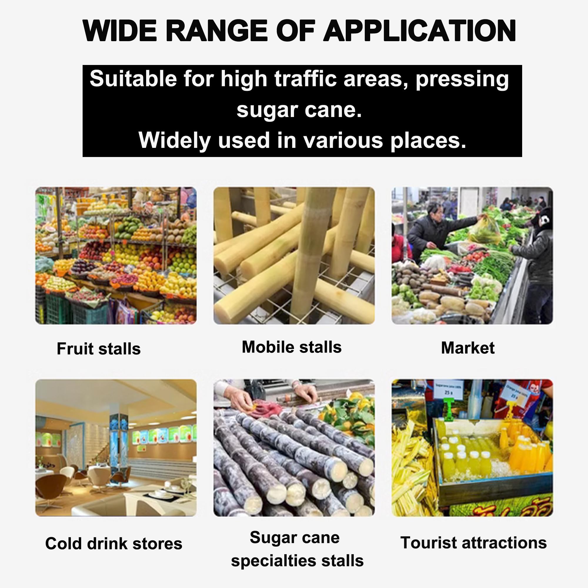 Electric Sugar Cane Juicer Machine - 300Kg/H Commercial Vertical Sugarcane Press with 3 Stainless Steel Rollers & 2 Knives - 110V for Fresh Juice Bars, Restaurants, and Home Use