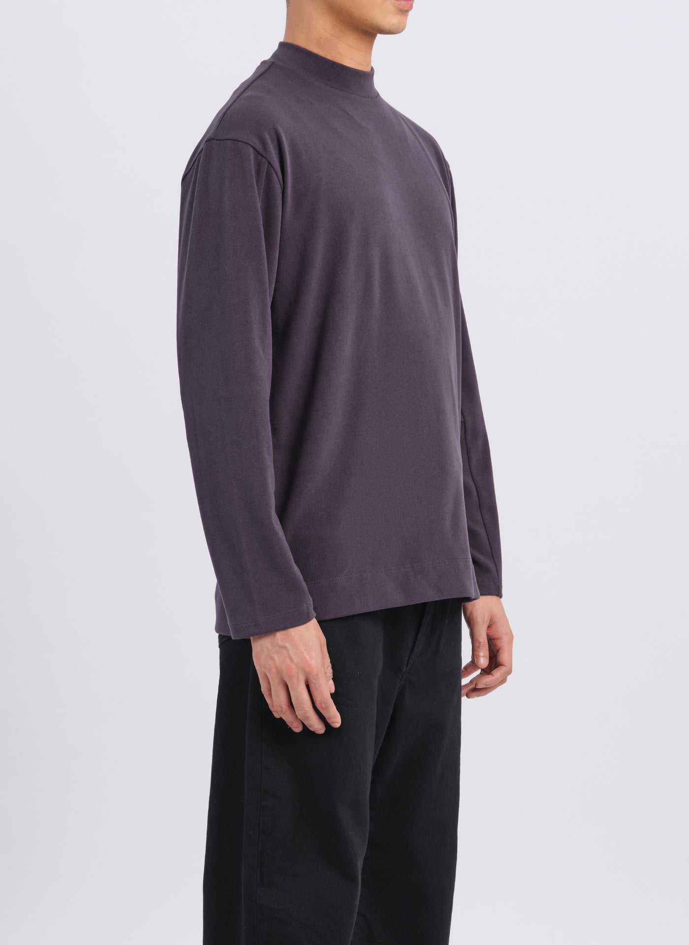 Soft Polyester Velvet Fleece Mock Neck Top for Women - Cozy Winter Layering & Casual Outfit Essential