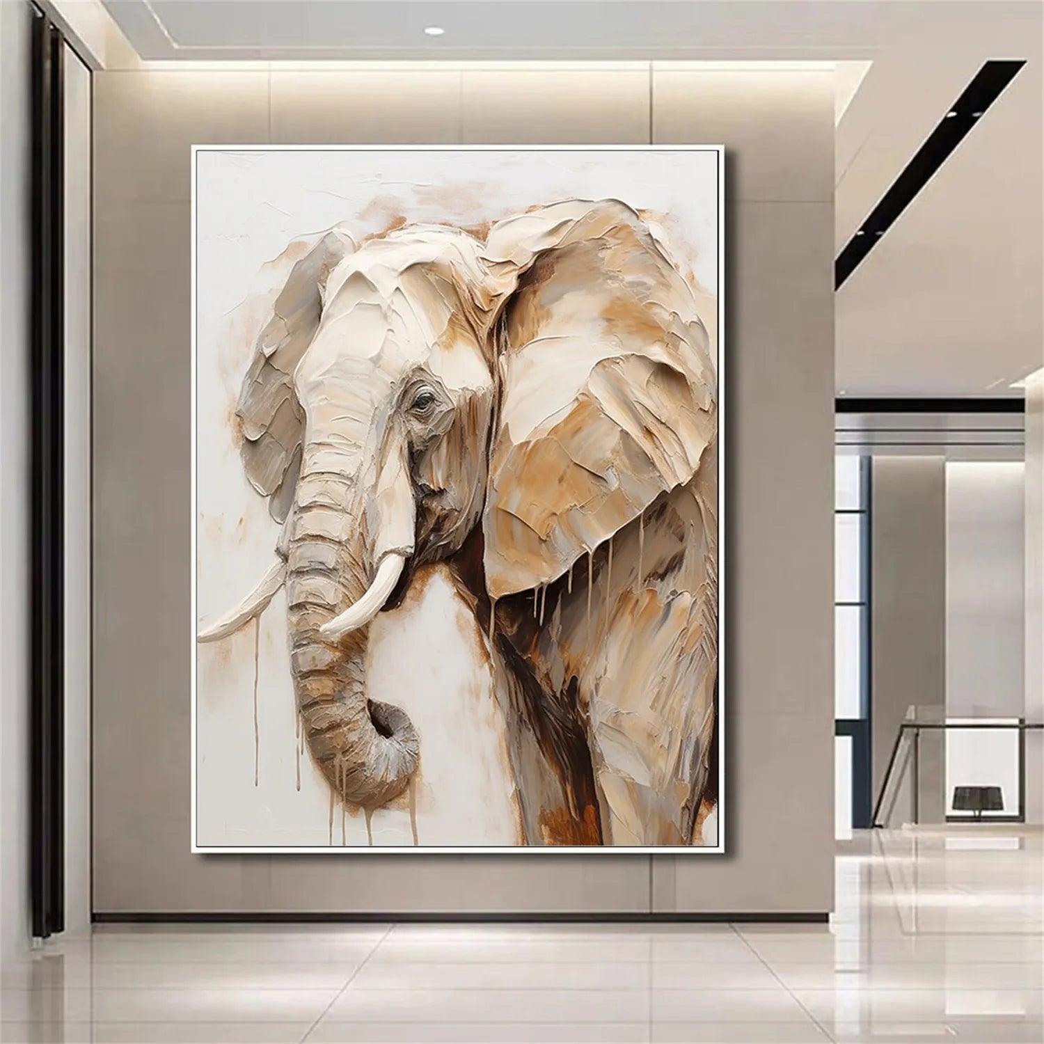 Animal Art Painting #AP076 - Handmade Canvas Wall Decor for Living Room, Bedroom & Office | Wildlife & Nature Inspired Artwork