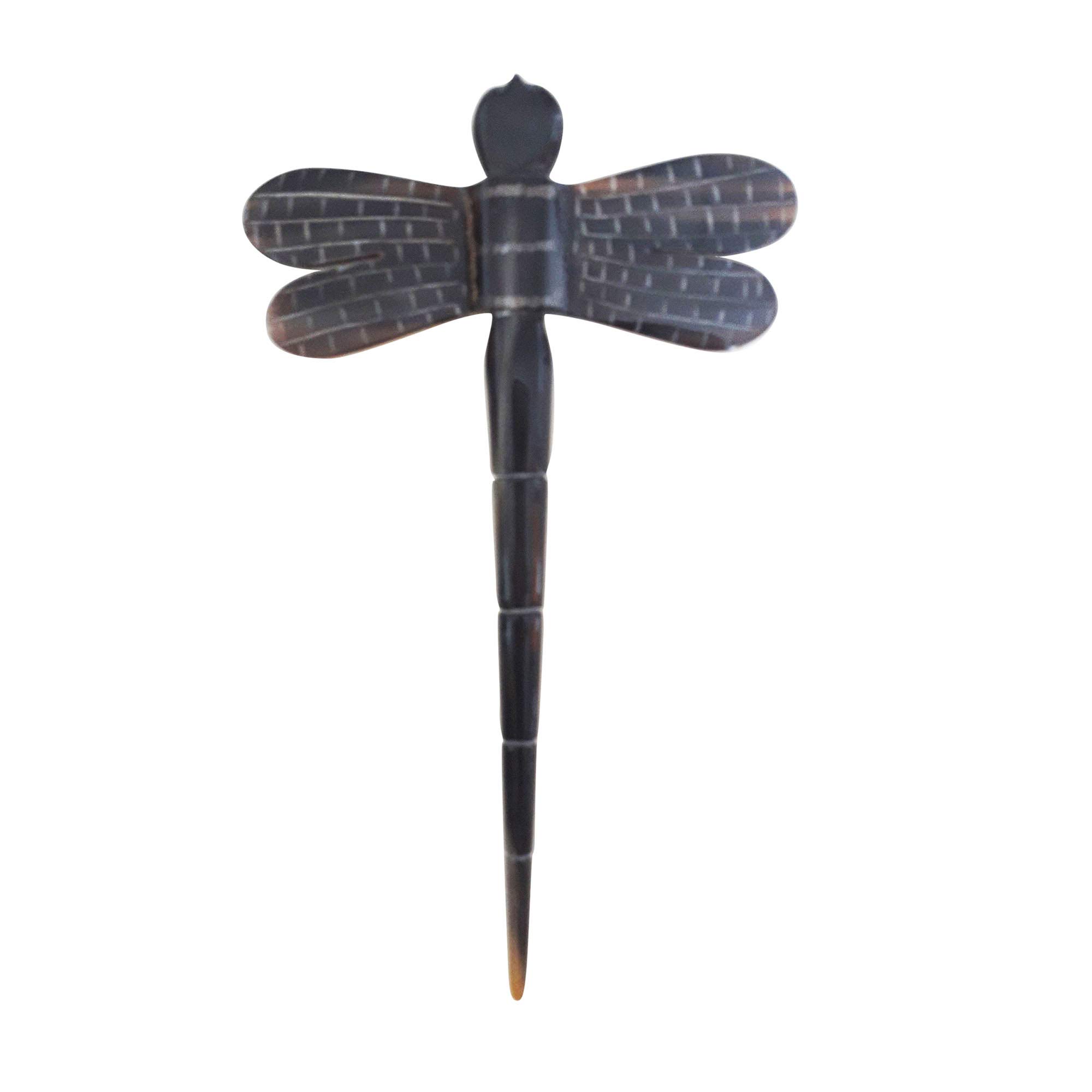 Marycrafts Handmade Buffalo Horn Dragonfly Hair Stick & Hair Pin - Elegant Hair Accessories for Women, Perfect for Weddings, Parties & Everyday Styling