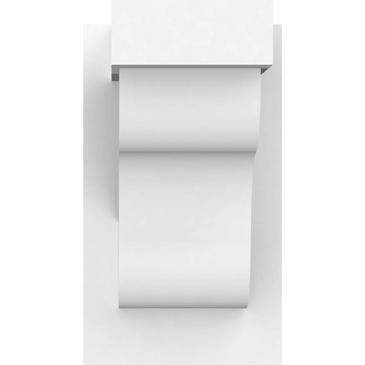 Ekena Millwork OUTP07X12X12CAR05 Carmel Architectural Grade PVC Outlooker with Block Ends - 7