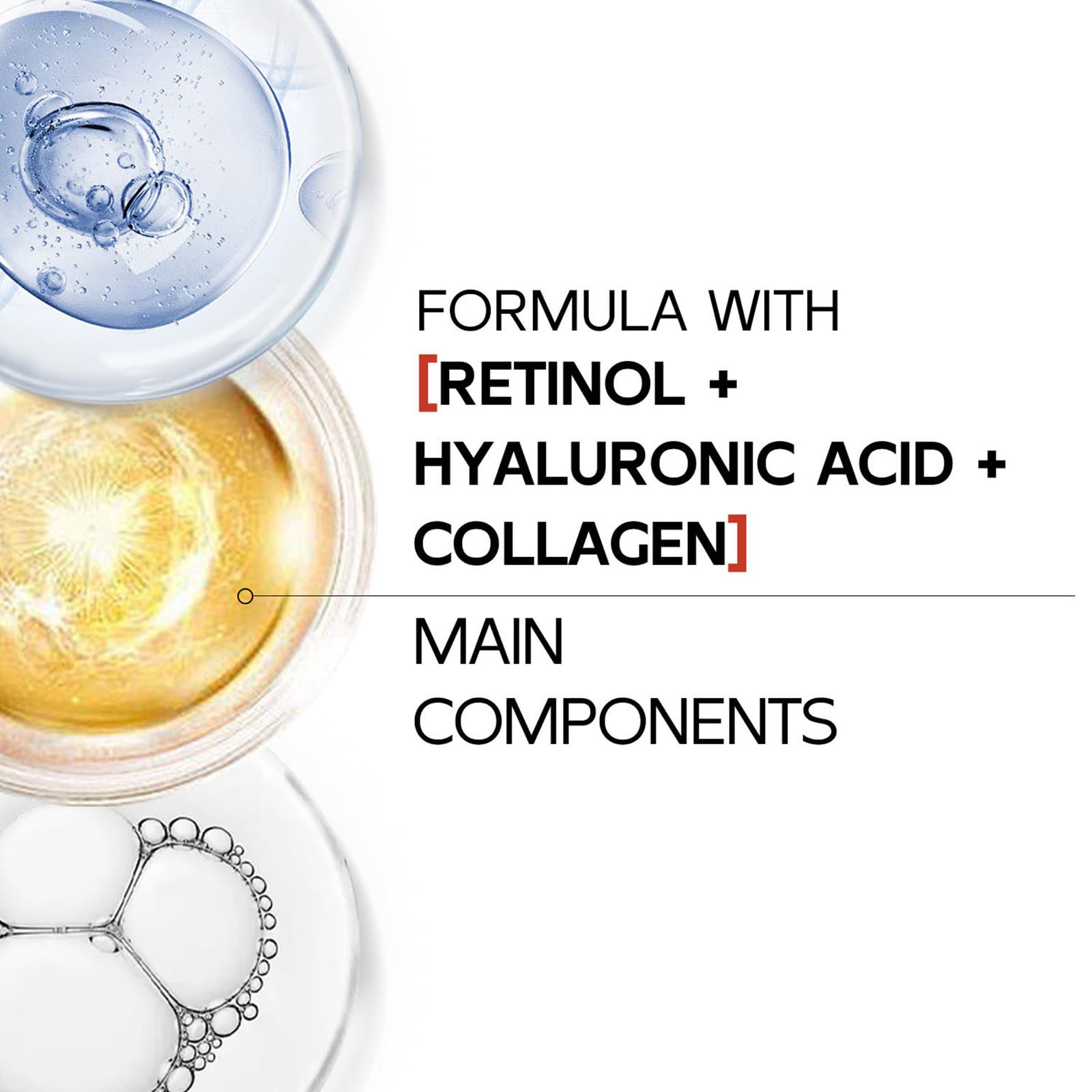 Retinol Firming Under Eye Cream - Anti Aging Eye Serum Stick for Dark Circles, Puffiness & Wrinkles - Daily Wrinkle Treatment with Collagen - Perfect for Night Routine & Travel Skincare
