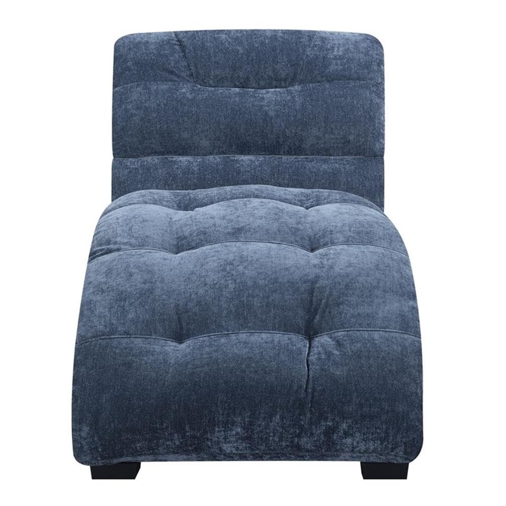 Picket House Furnishings Paulson Chaise Lounge - Comfortable Microfiber Upholstered Living Room Furniture for Relaxing & Lounging - Perfect for Home, Office or Patio Use