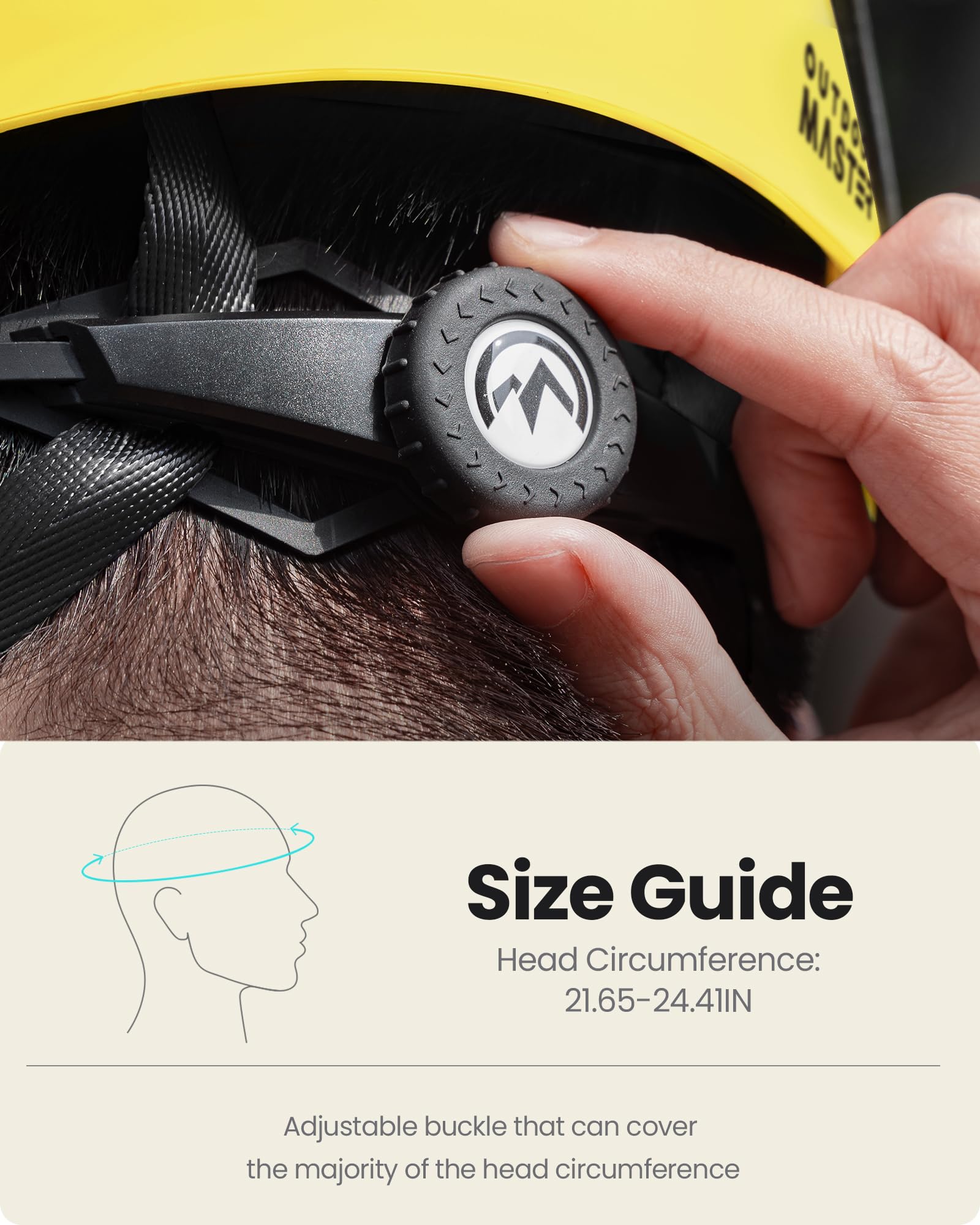 OutdoorMaster Adjustable Lightweight Climbing Helmet for Adults - Rock Climbing, Mountaineering, Hiking, Caving & Work Safety - Perfect for Outdoor Adventures & Professional Rescue Operations