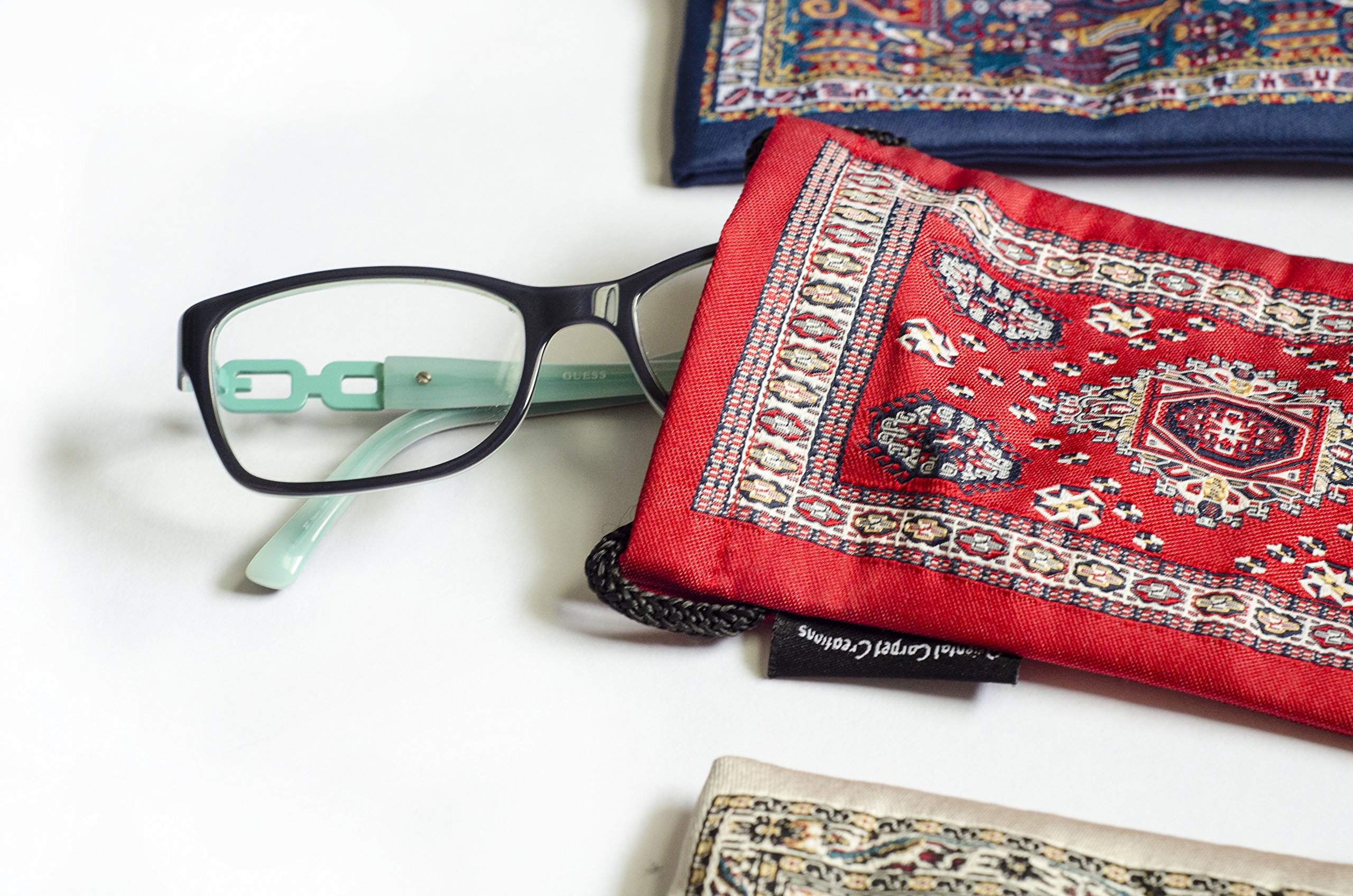 Premium Oriental Carpet Woven Fabric Mouse Pad - Ergonomic Hereke Design Computer Mousepad for Office & Gaming - Home & Workspace Essential