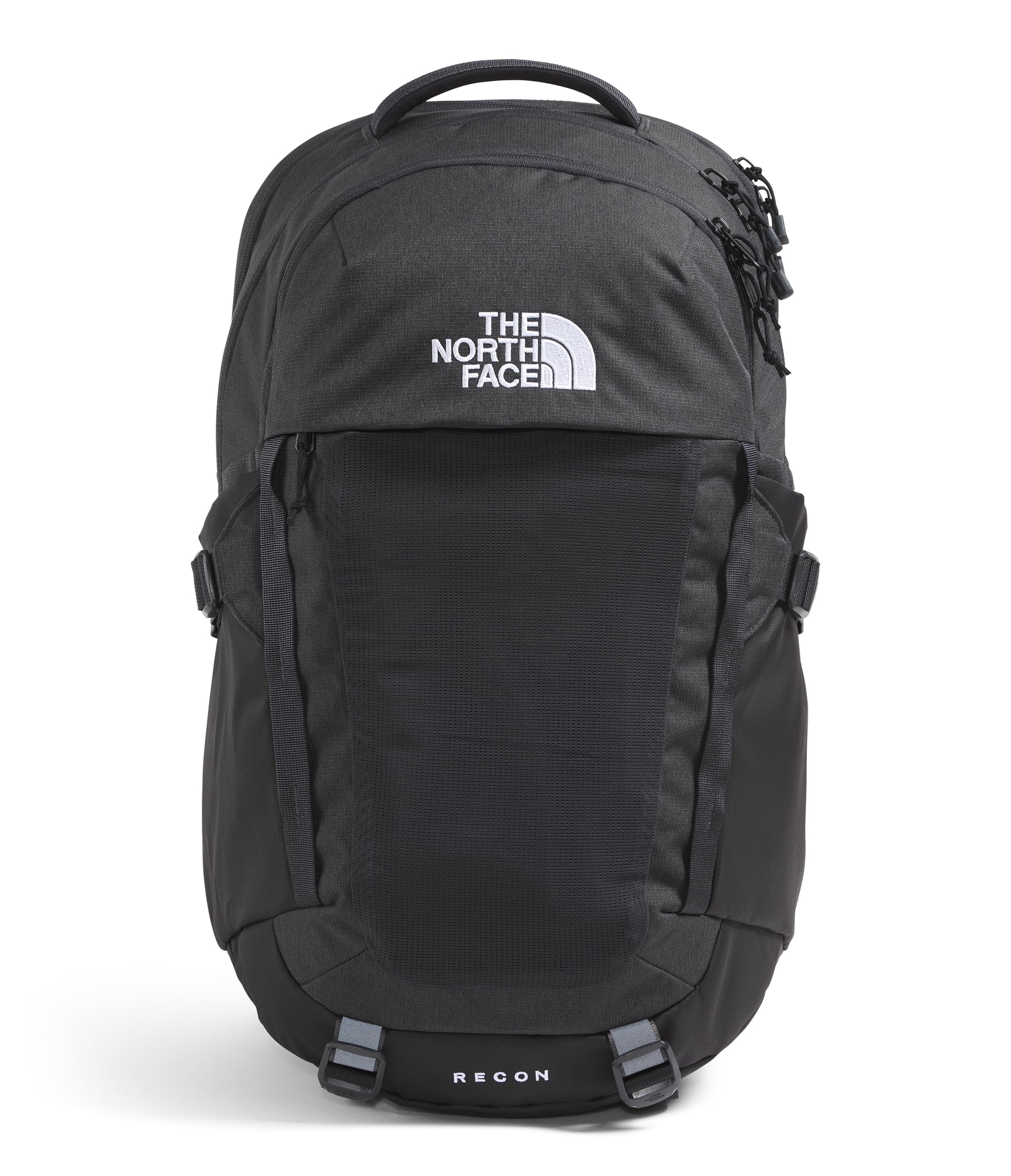 THE NORTH FACE Recon Everyday Laptop Backpack - Durable 15.6 Inch Laptop Bag for Work, School & Travel - Asphalt Grey Light Heather/TNF Black-NPF - One Size - Perfect for Commuting, College & Business Trips