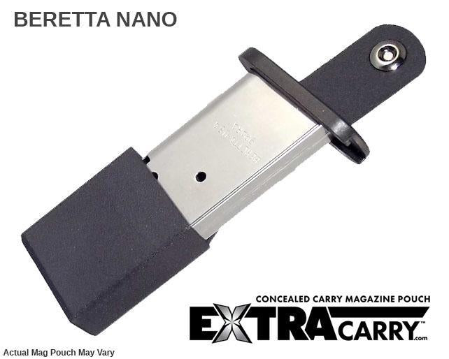 Beretta Nano 9mm 6 Round Magazine Pouch - Compact Concealed Carry Holster Accessory for Range Training & Everyday Protection