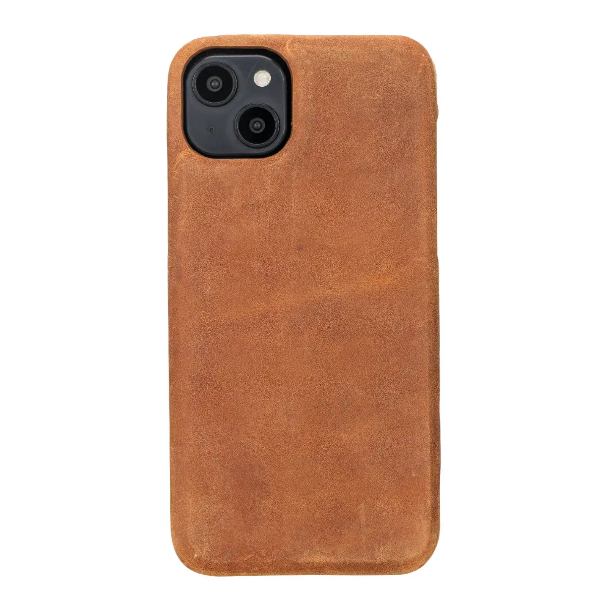 Premium Camel Brown Leather Magnetic Wallet Case for iPhone 14 Plus - Slim RFID Blocking Protection | Perfect for Business Travel & Everyday Use