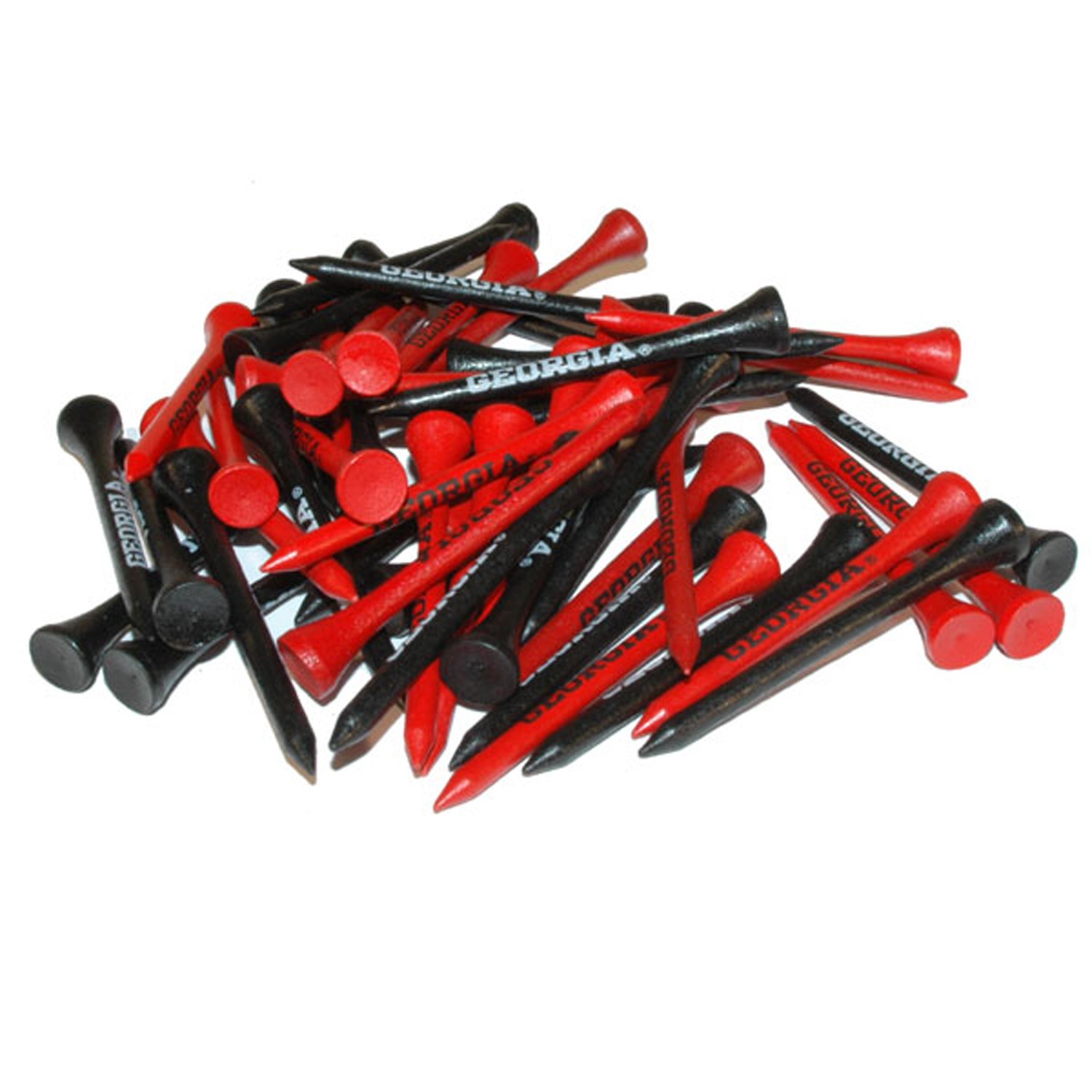Premium NCAA Team Golf Tees - Pack of 50 Durable Wooden Golf Tees for Men & Women - Perfect for Driving Range, Course Play & Tournament Practice