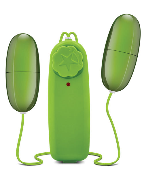 Blush B Yours Double Pop Eggs - Lime Green Stress Relief Toys for Adults & Kids | Perfect for Anxiety Relief, Office Desk Decor, and Party Favors