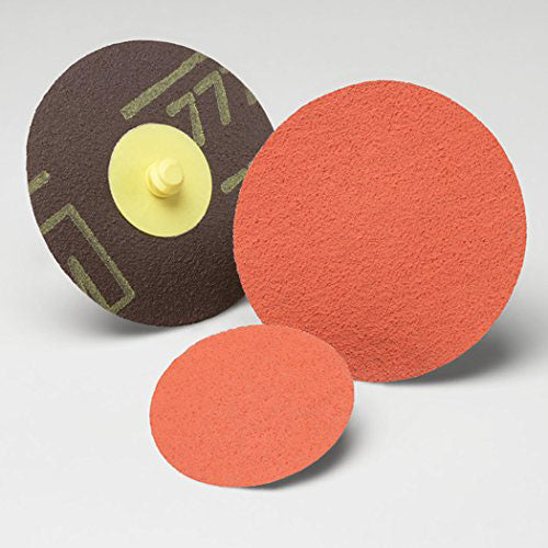 3M 76632 3ROLOC 777F ResinBond 50GR Abrasive Discs - High-Performance Grinding & Polishing for Metal, Wood & Automotive Surfaces
