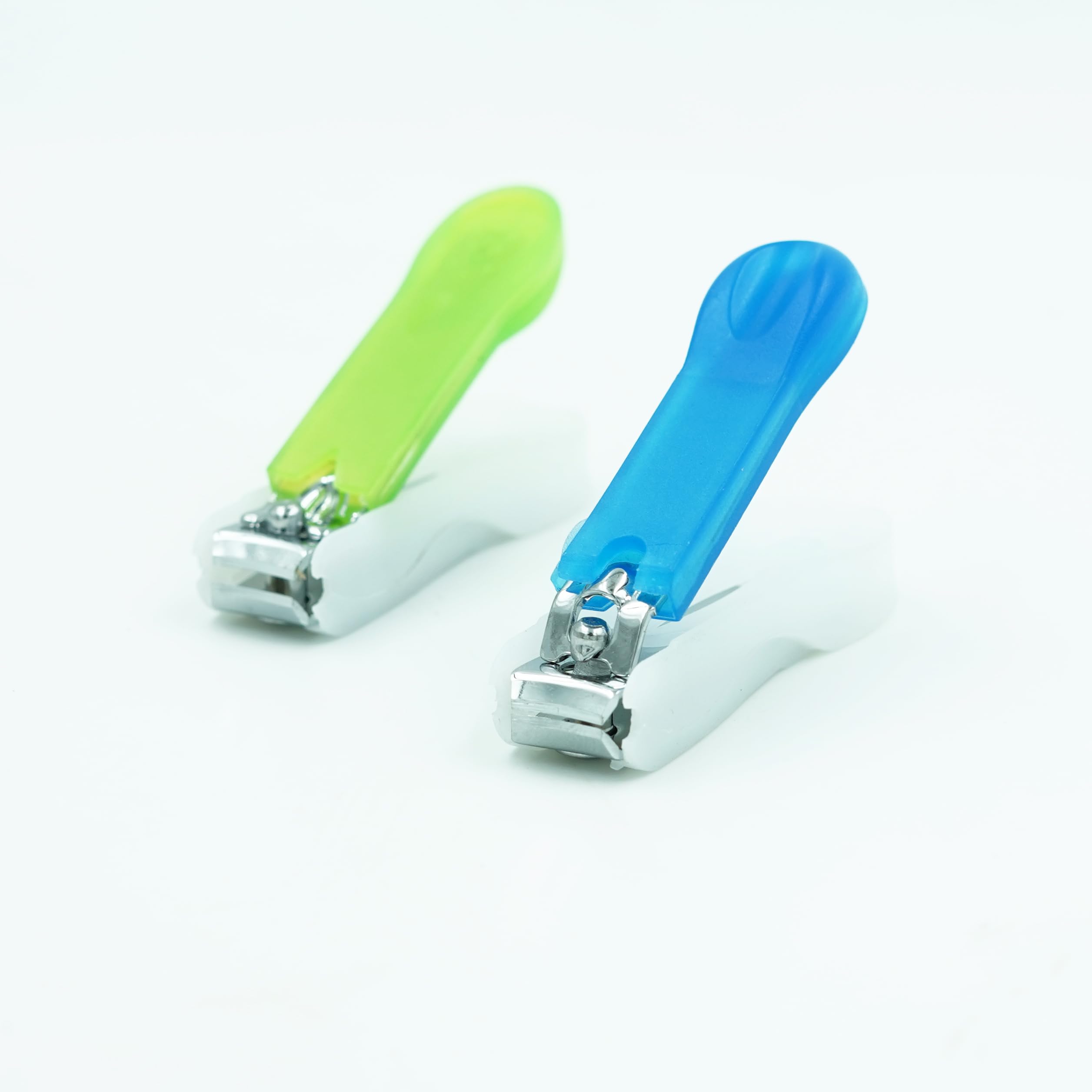 Premium Stainless Steel Nail Clippers for Men & Women - Sharp Fingernail & Toenail Clippers with Ergonomic Plastic Grip (Pack of 3) - Perfect for Home, Travel & Salon Use
