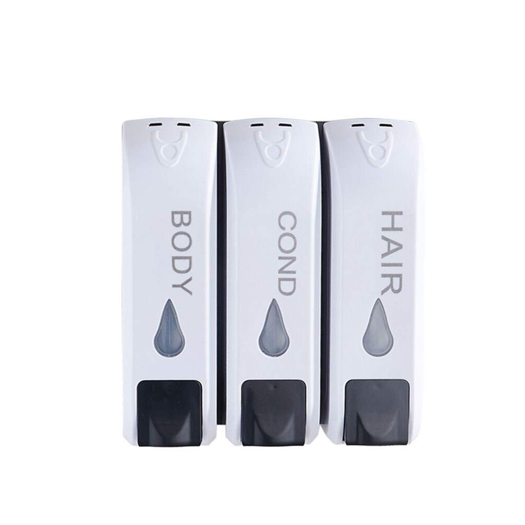 Wall-Mounted 3-Head Soap Dispenser for Bathroom & Kitchen - White Touchless Hand Sanitizer & Lotion Dispenser for Home, Hotel, Office (3-Pack) | Hygienic Solution for Public Spaces & Household Use