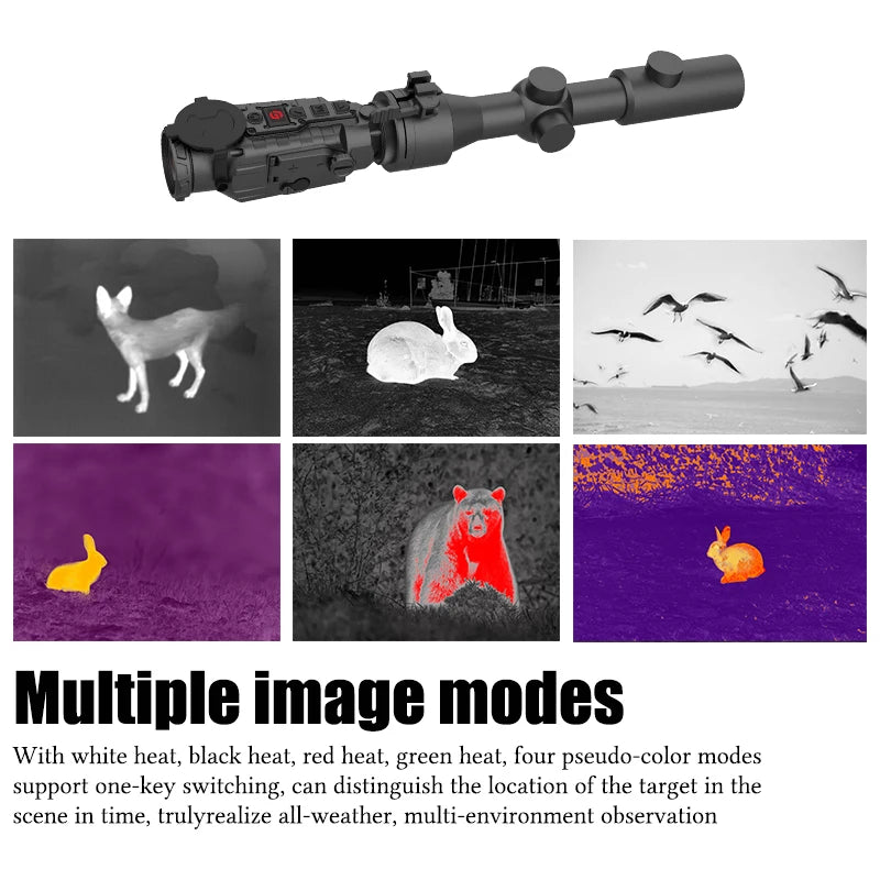 GUIDE TA450 Thermal Monocular Infrared Scope - Night Vision Hunting Gear for Wild Boar, Wolf, Rabbit - Outdoor Observation & Surveillance Equipment | Perfect for Hunting, Wildlife Tracking, and Security Monitoring