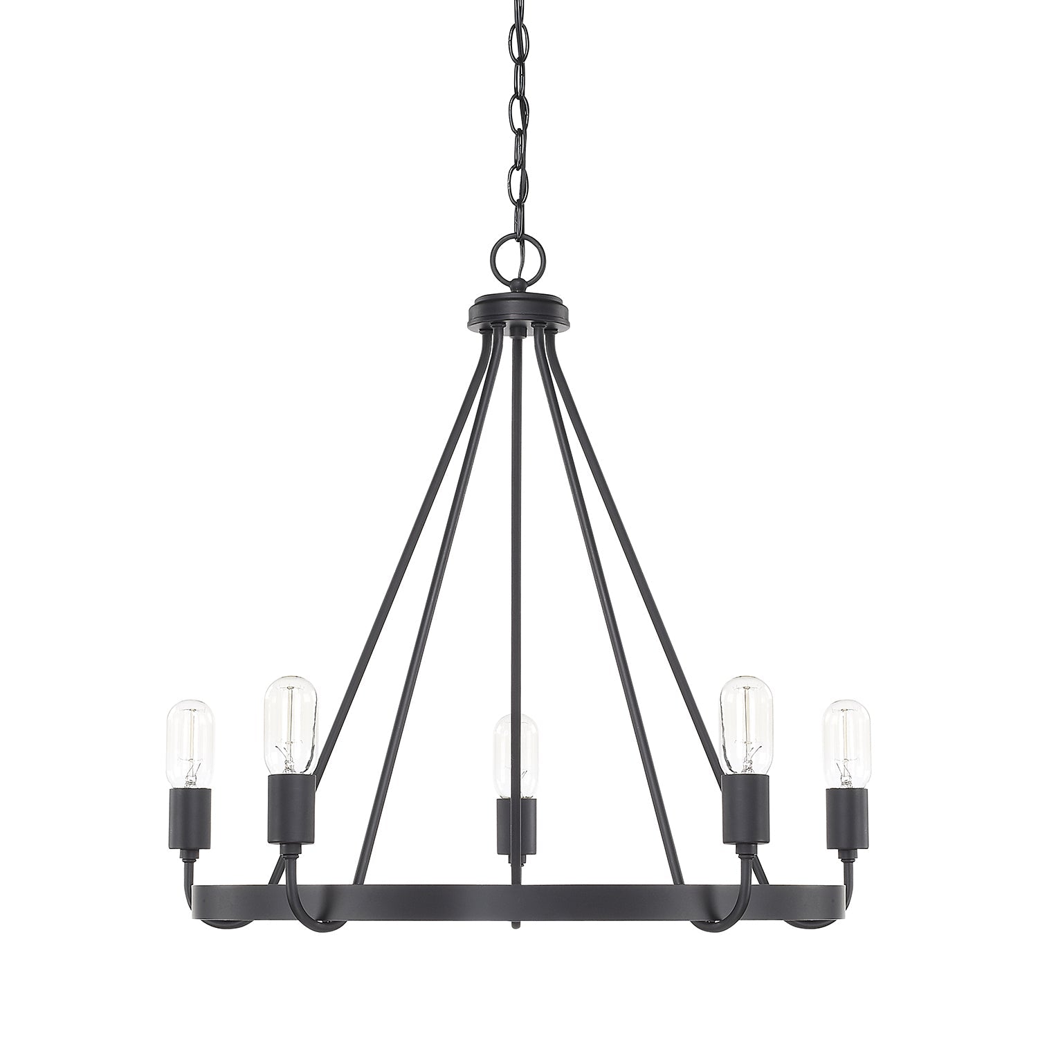 Capital Lighting Five Light Chandelier - Modern Crystal Ceiling Light Fixture for Dining Room & Living Room | Elegant Home Decor Lighting Solution