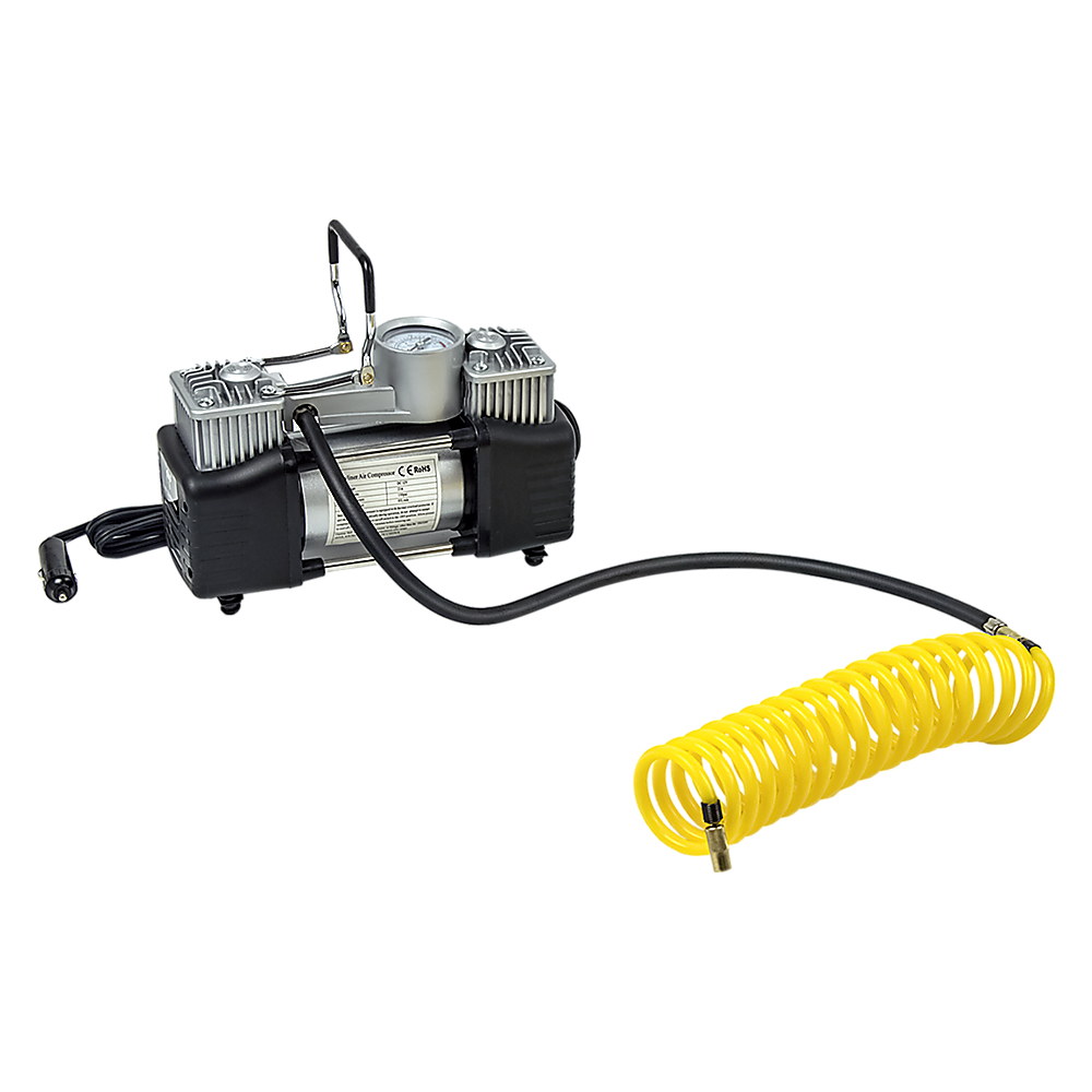 12V Portable Car Air Compressor - 85L/min High Power Tire Inflator for 4x4, SUV & Off-Road Vehicles - Ideal for Emergency Tire Inflation, Camping & Outdoor Adventures