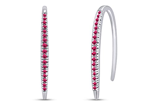 White Gold Over : Simulated Ruby