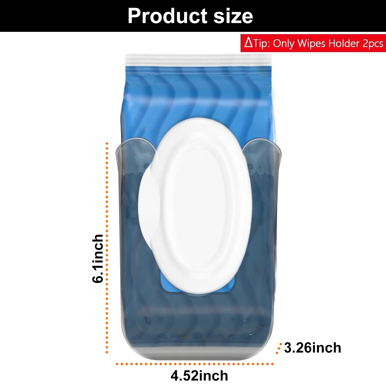 **Flushable Wipes Dispenser for Cottonelle - Clear Wall-Mounted Bathroom & Kitchen Wipe Holder (2-Pack) - Perfect for Toilet, Baby Changing & Travel**