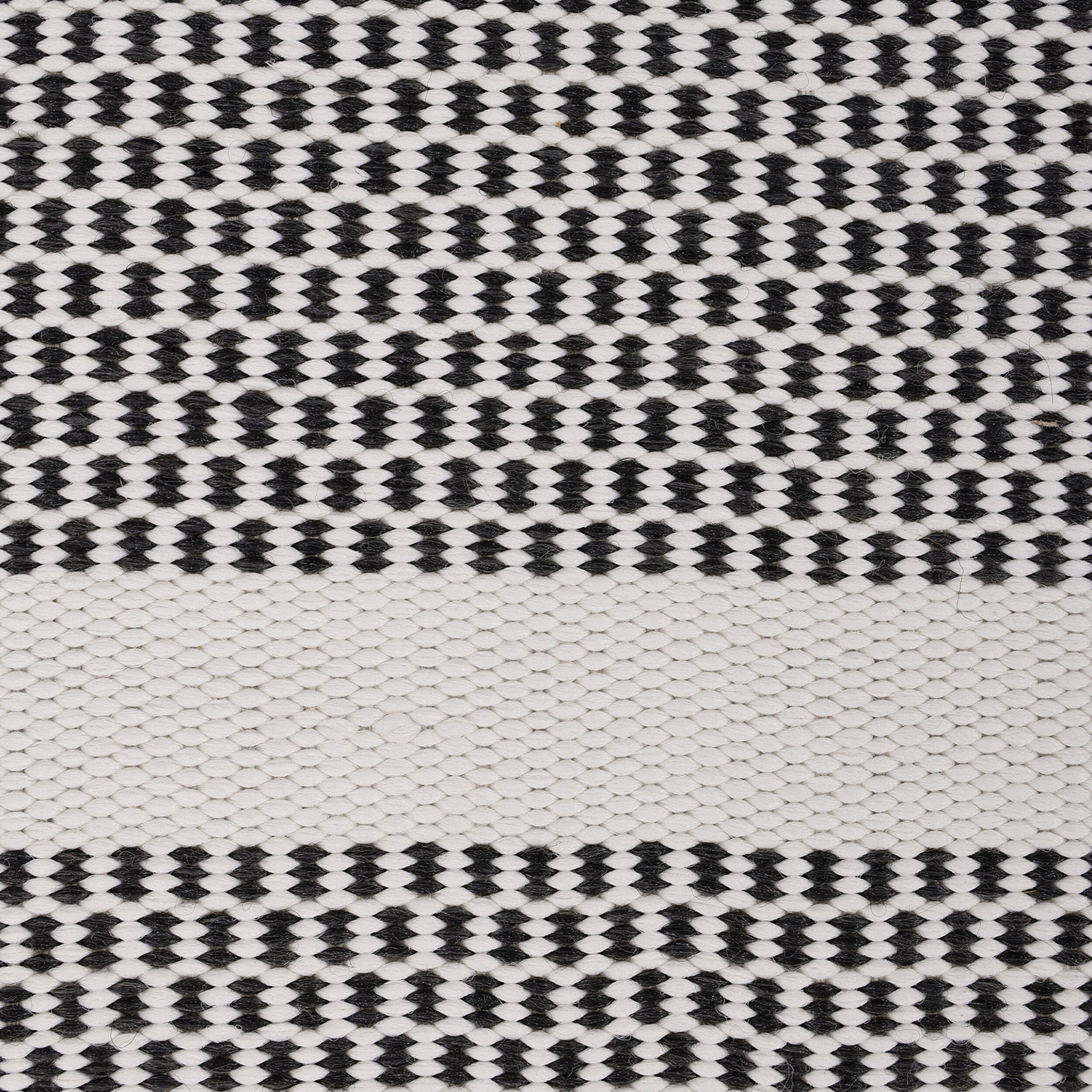 Amalfi Tropic Outdoor Rug - Waterproof & Fade-Resistant Black Patio Rug 5x8ft (150x240cm) for Garden, Poolside, and Deck Decor