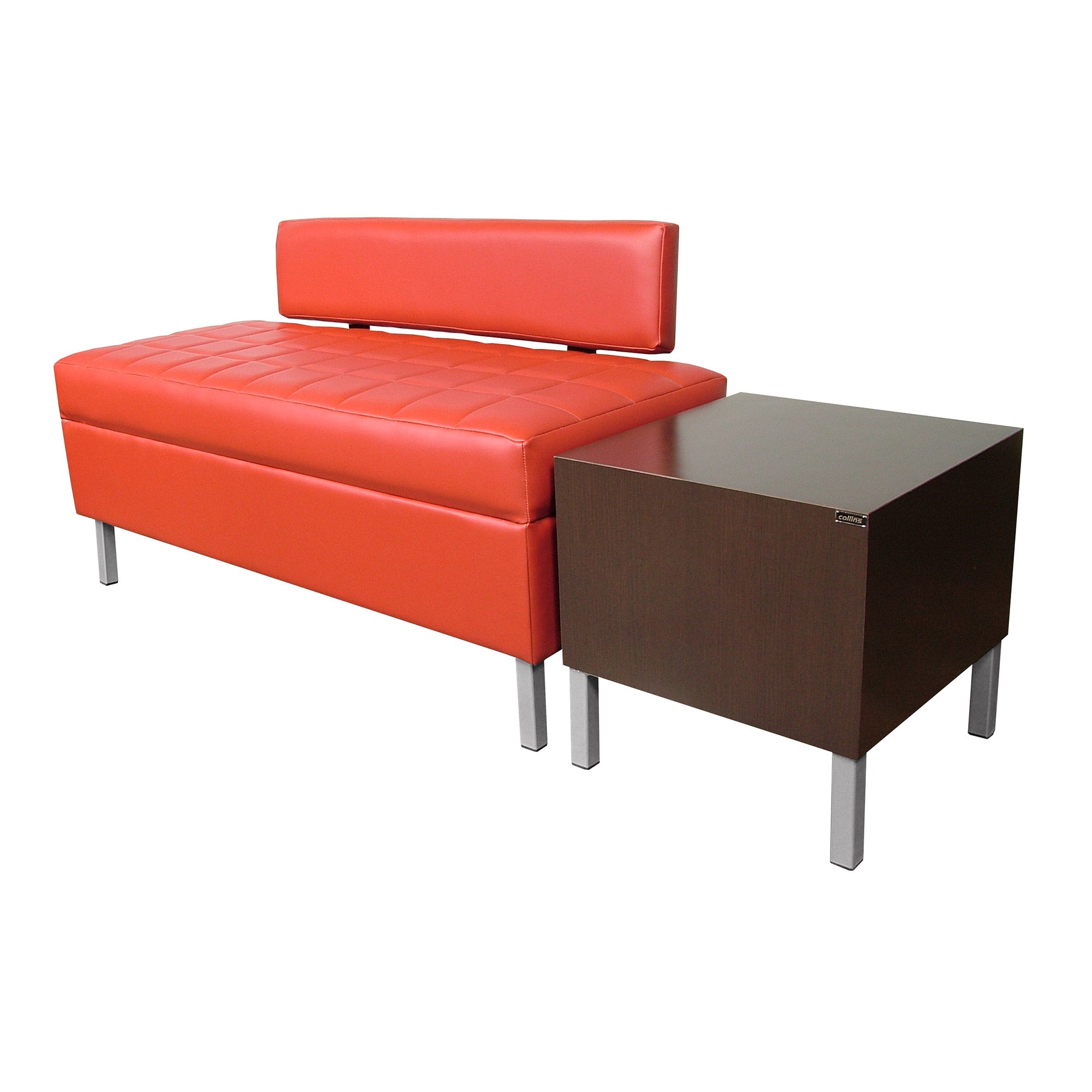 Enova Ergonomic Office Bench with Adjustable Lumbar Support - Comfortable Seating for Home Office, Workstation & Waiting Areas