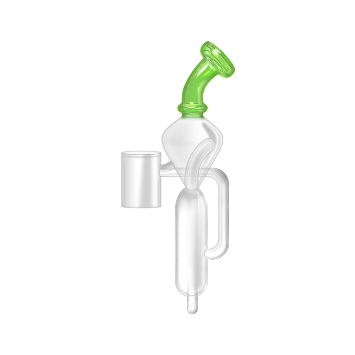 Leaf Buddi X Enail Recycler Glass Bubbler Attachment - Premium Dab Rig for Concentrates | Perfect for Home Use & Smoking Sessions