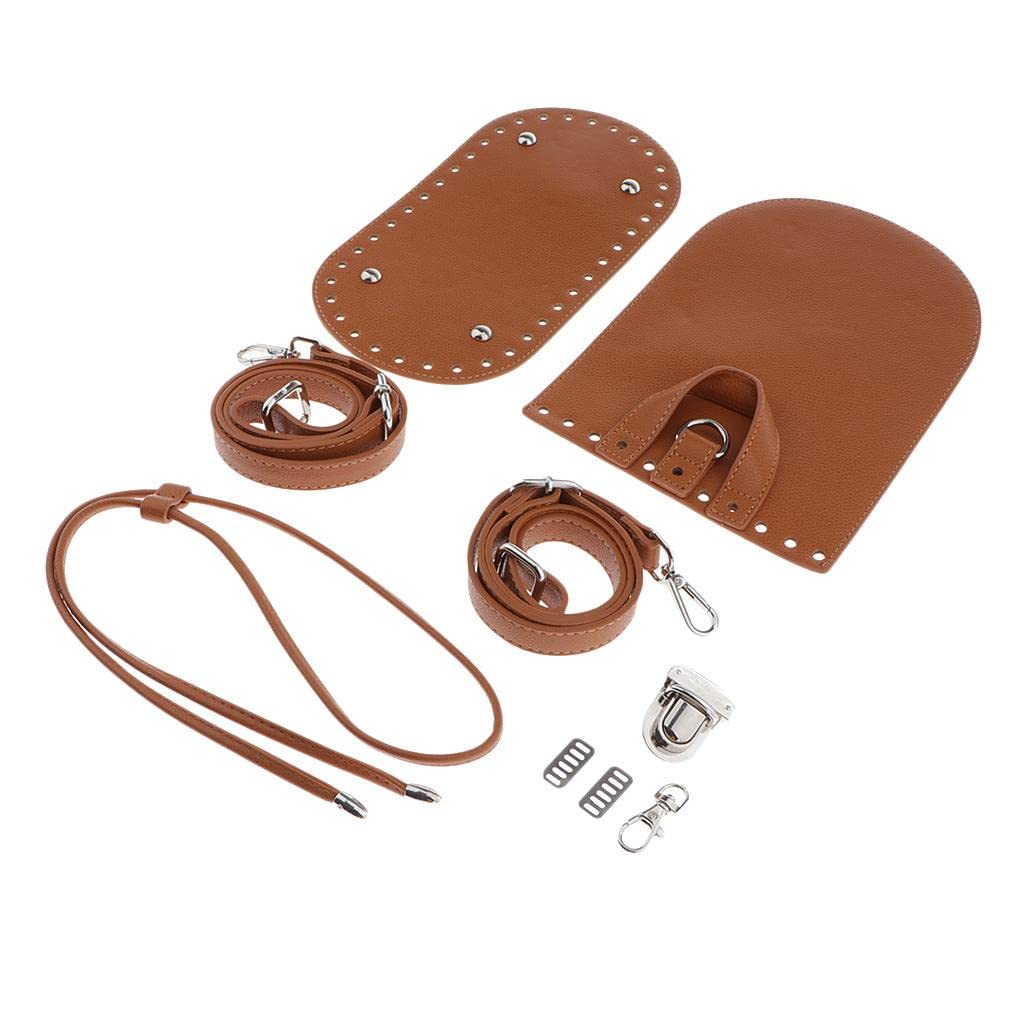 DIY Leather Knit Backpack Craft Kit - Brown Genuine Leather Backpack Making Supplies for Leatherworking & Handmade Projects | Perfect for Crafters, Hobbyists & DIY Gift Making
