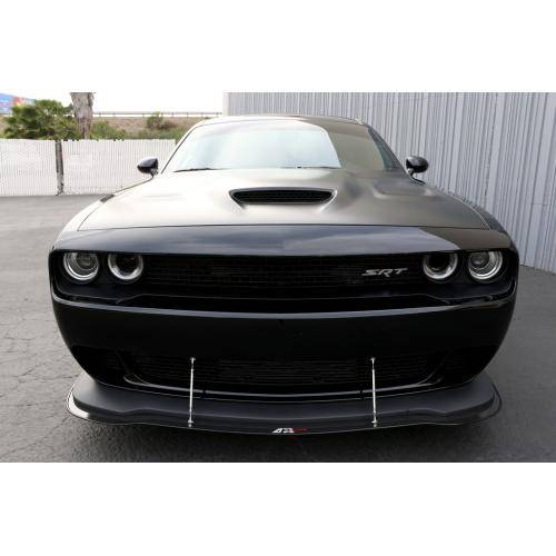 APR Performance Carbon Fiber Front Wind Splitter with Support Rods for Dodge Challenger SRT Hellcat (2015-2023) - High-Speed Aerodynamics & Track Performance Upgrade