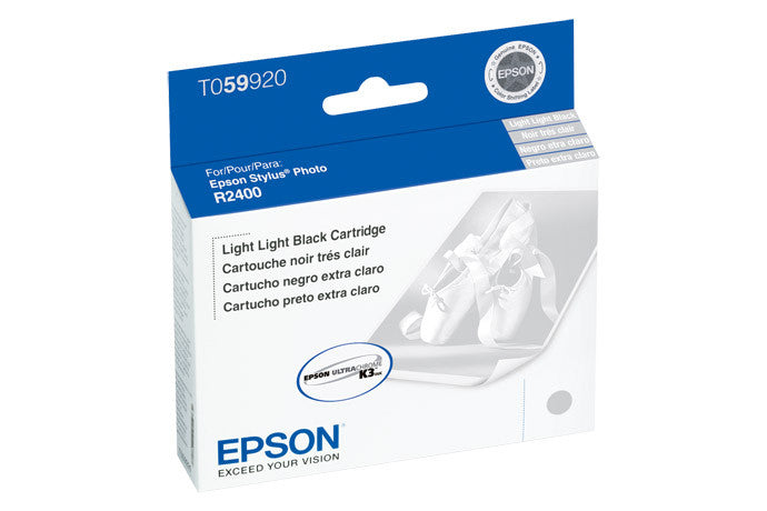 Epson T059920 R2400 Ink Cartridge - Light Black | High-Quality Replacement Ink for Photo Printing & Professional Graphics | Perfect for Artists, Photographers & Design Studios