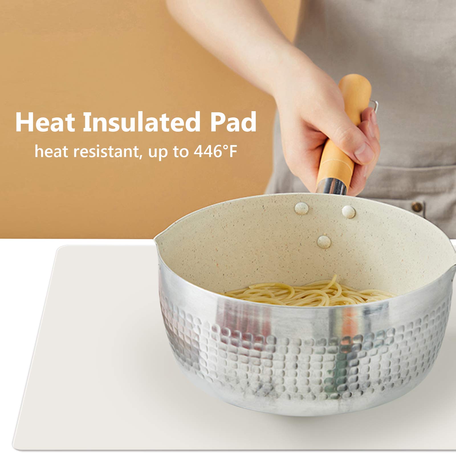 Gartful Non-Slip Heat Resistant Silicone Countertop Protector Mat - 25
