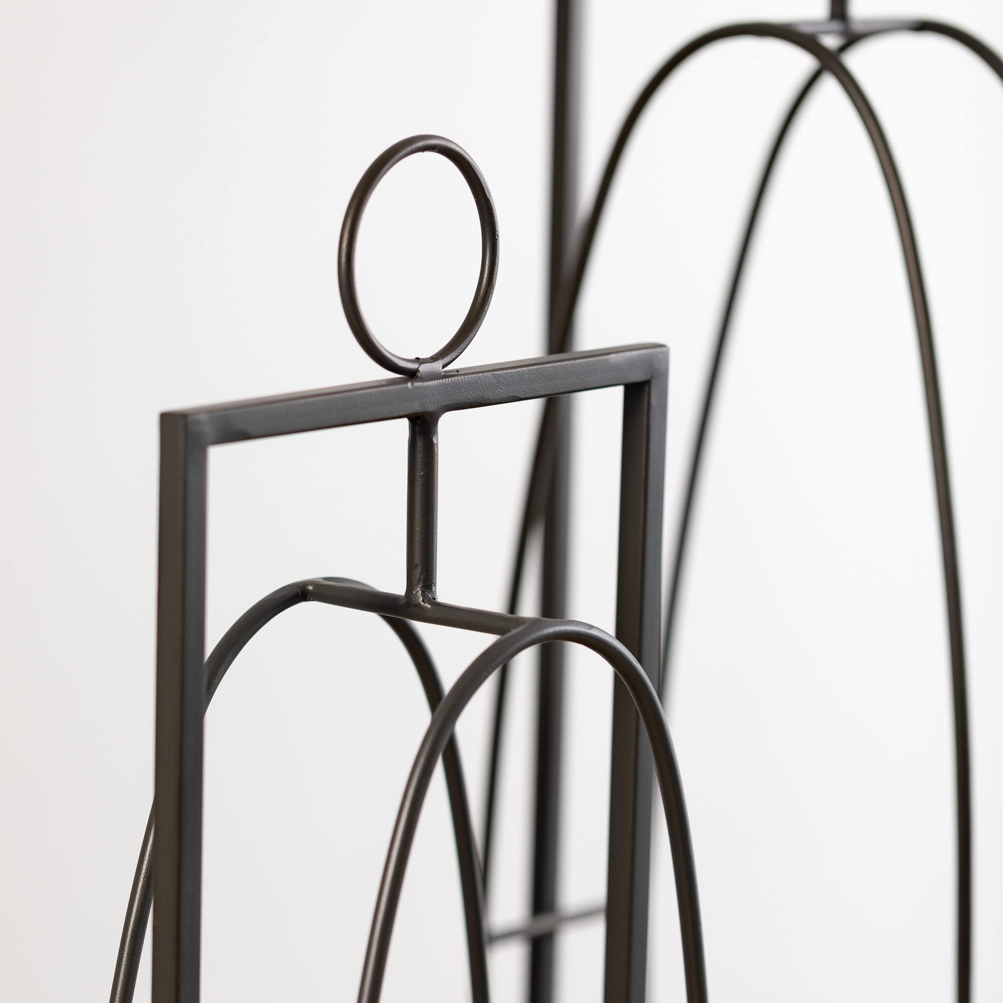 Modern Metal Candle Holder Set of 2 - Elegant Home Decor for Mantel, Shelf & Entryway - Perfect for Living Room Centerpieces with Real or LED Candles - Ideal for Romantic Dinners & Cozy Ambiance