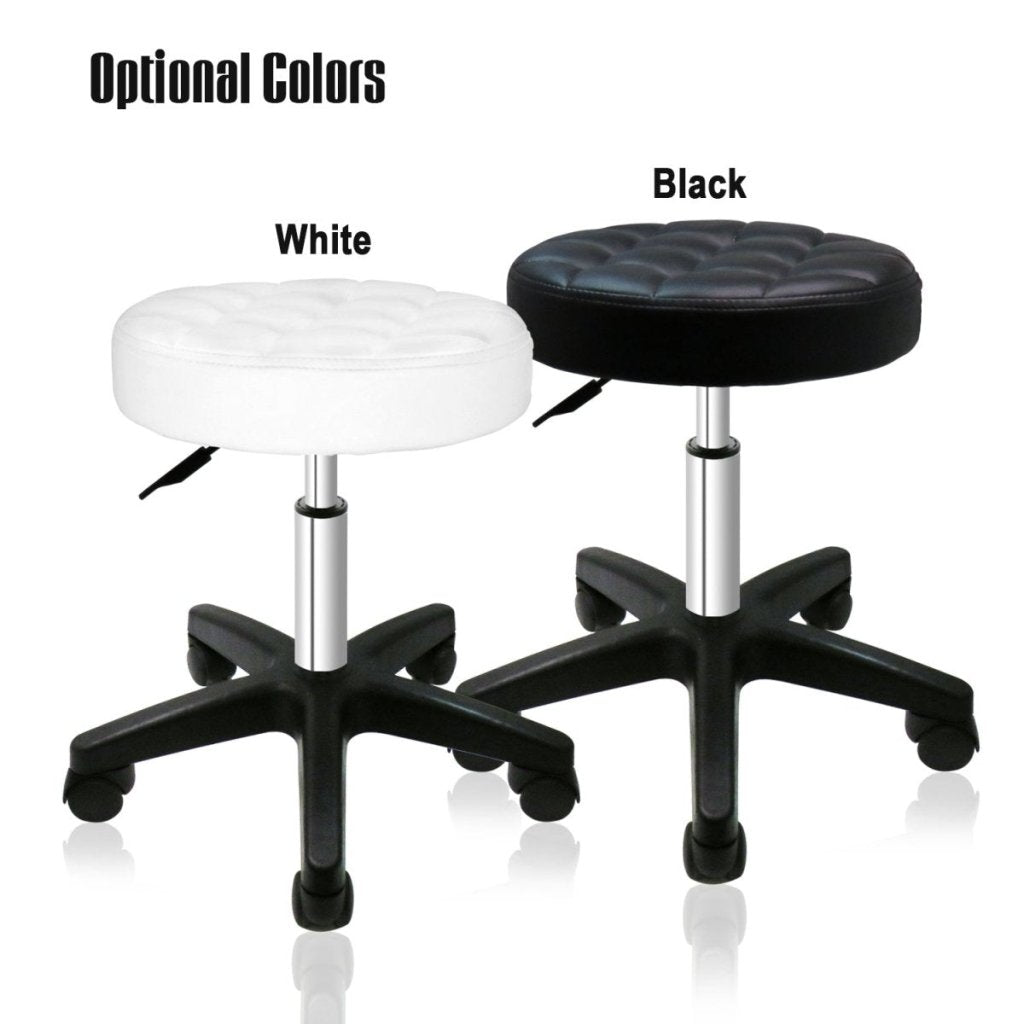 Greenlife Super Comfort Hydraulic Adjustable Height Rolling Stool RS321/2 - Ergonomic Rolling Chair for Salon, Tattoo, Massage & Office Use