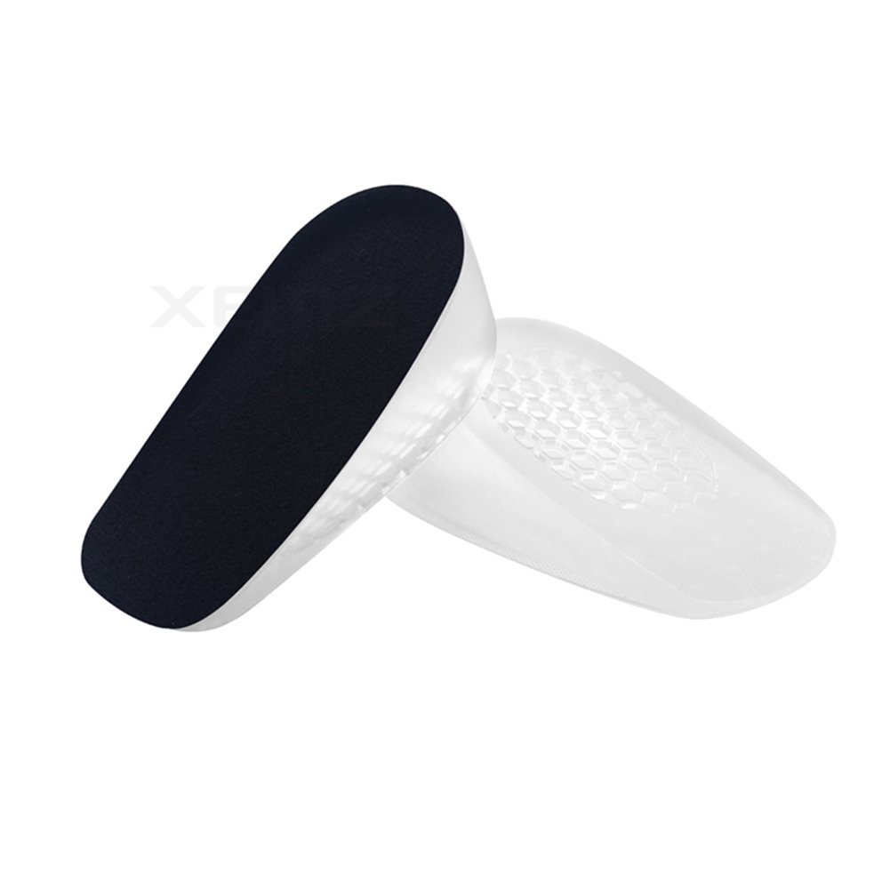 Gel Shoe Insoles for Heel Pain Relief - Medical Silicone Heel Lift Pads, Height Increasing Cushions & Shock Absorbing Heel Cups - Women's Orthopedic Support for Bone Spurs & Sore Heels (0.59