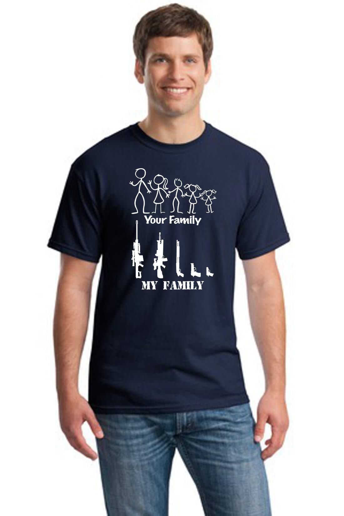 2nd Amendment Gun Rights AR-15 Rifle Funny T-Shirt for Men - Patriotic American Freedom Apparel for Shooting Range & Political Events