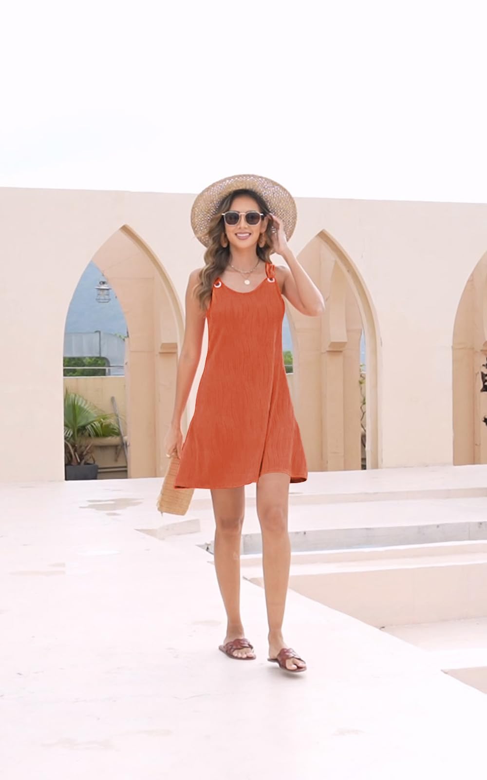 **Women's Summer Dresses 2025 - Sleeveless Sundresses, Beach Cover Ups, Casual Loose Tank Sun Dresses for Spring & Summer - Perfect for Beach Vacations, Pool Parties & Outdoor Adventures**