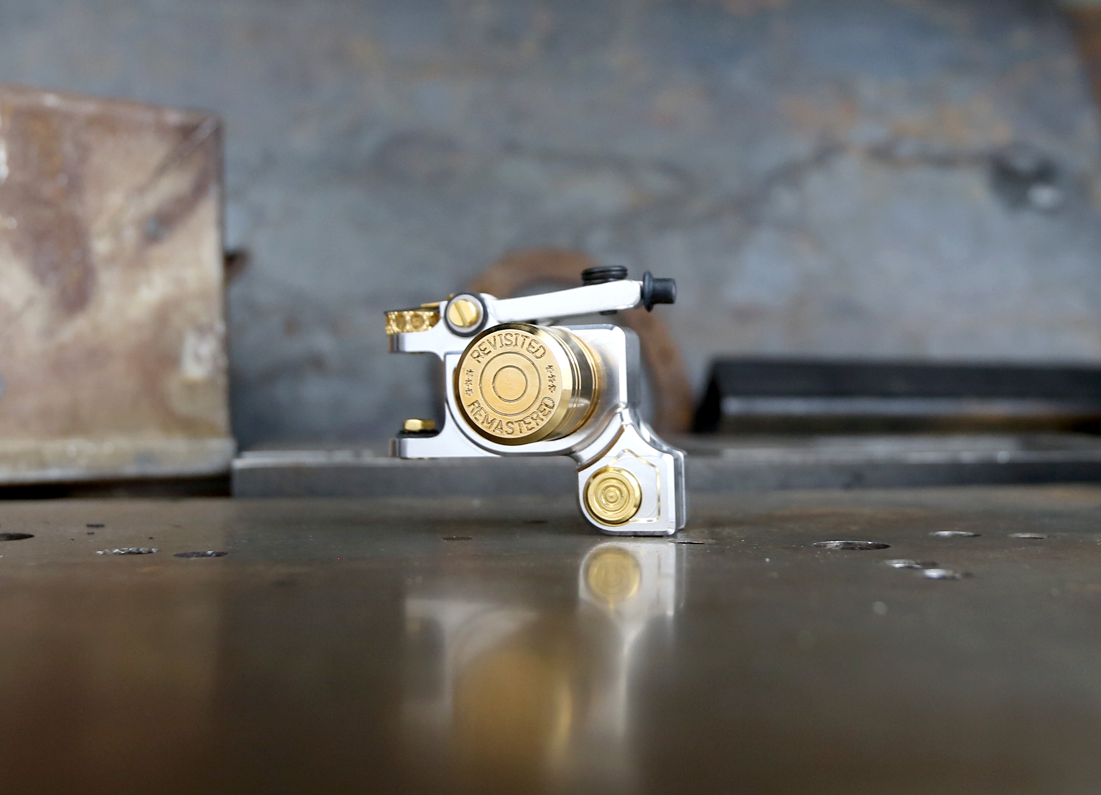 Limited Edition Dan Kubin Polished Aluminum & Gold V3R Sidewinder Knife - EDC, Camping, Survival & Outdoor Activities
