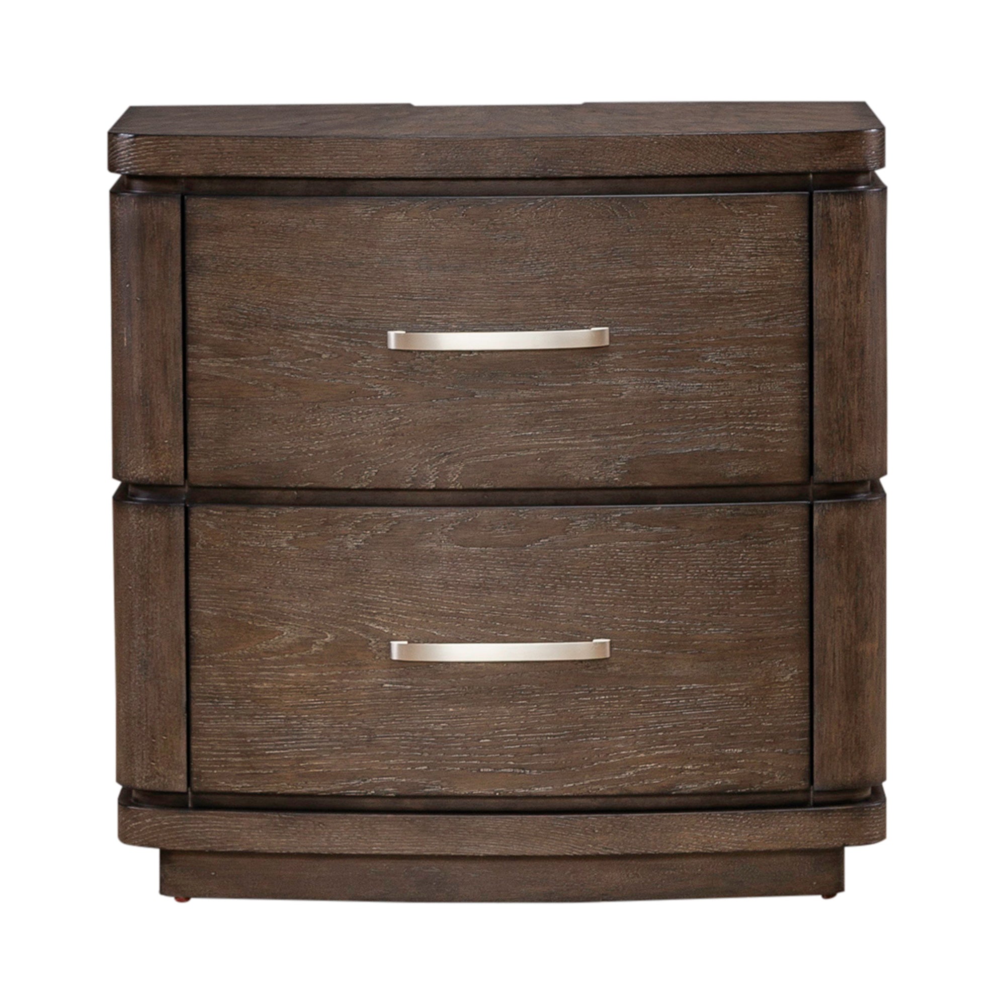 Modern Wooden Nightstand with Drawer - Cascade Falls Bedside Table for Bedroom, Living Room & Office - Stylish Storage End Table with Shelf